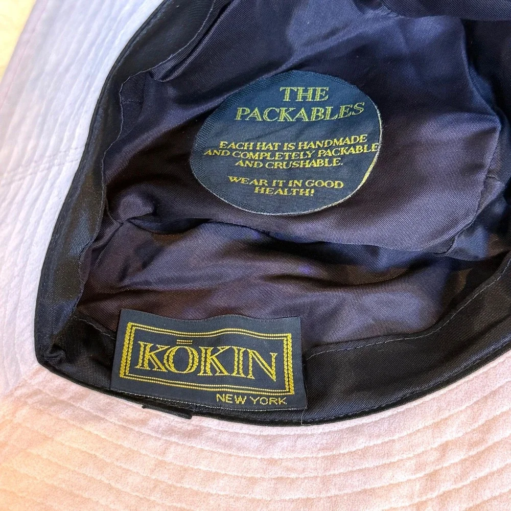 KOKIN New York - The‎ Packables Handmade Pink Suede Bucket Hat - One Size